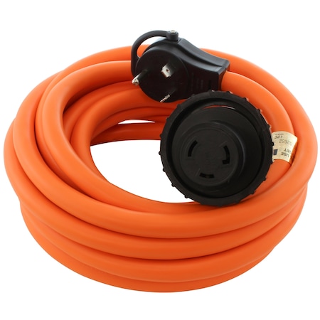 Ac Works 50ft RV 30A TT-30P Plug to 30A L5-30R RV/Marine Detachable Power Supply Cord RVTTM30-050